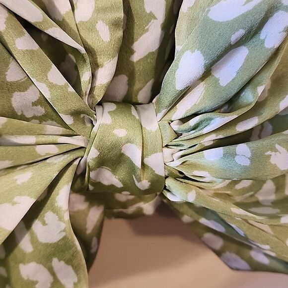 Eloquii Stylish Green Patterned Blouse size  28 euc - Picture 5 of 7